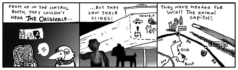 They couldn't hear them, but they saw their slides. They couldn't hear them, but they saw their slides.